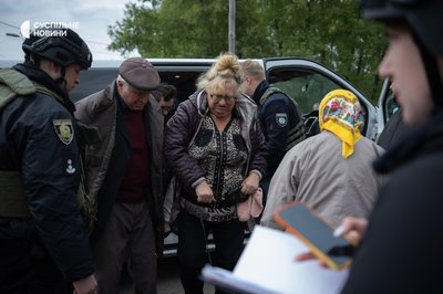 евакуація цивільних з Вовчанська Харківщина