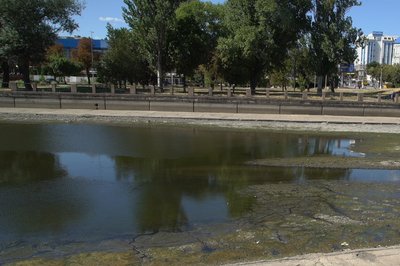У центрі Кропивницького понизили рівень води в Інгулі: екологи попереджають про можливу загибель риби У центрі Кропивницького понизили рівень води в Інгулі: екологи попереджають про можливу загибель риби