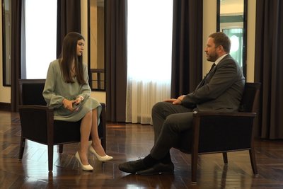Міністр закордонних справ Естонії Маргус Тсахкна, 3 жовтня 2023 року Міністр закордонних справ Естонії Маргус Тсахкна, 3 жовтня 2023 року