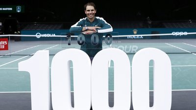 Рафаель Надаль виграв 1000 матч у кар'єрі. Він став четвертим тенісистом з такою кількістю перемог