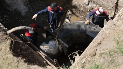 Заміна теплової мережі працівниками Львівтеплоенерго
