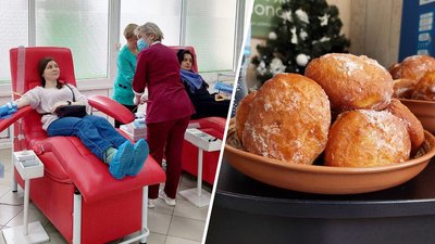 "Найсмачніша донація зими": у Львові донорів крові для військових пригощали пампухами