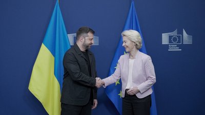 Урсула фон дер Ляєн, Володимир Зеленський 
