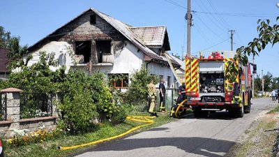 Пожежа в будинку у селі Гірка Полонка 1 серпня
