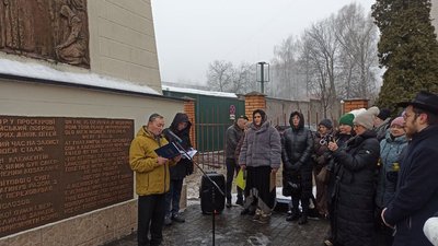 Мітинг-перфоманс у пам'ять жертв Проскурівського погрому відбувся у Хмельницькому