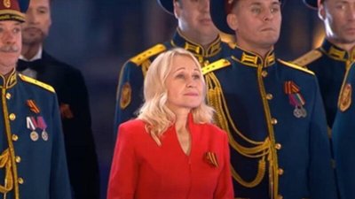 Артистка Ружена Рубльова на Червоній площі у Москві