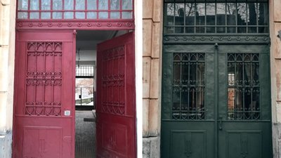 У Львові відновили історичну браму на вулиці Костя Левицького У Львові відновили історичну браму на вулиці Костя Левицького