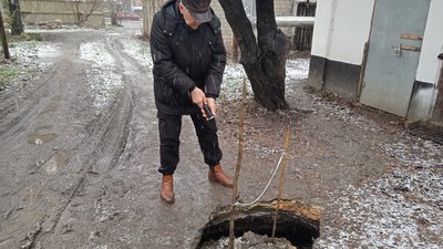 У Лозовій на Харківщині вдруге за два місяці утворилося провалля в землі