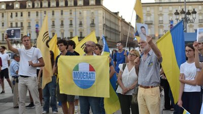 У Турині провели акцію на підтримку українських полонених і бранців Кремля