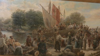 У Запоріжжі відкрилася виставка художника Мирослава Добрянського присвячена козацтву