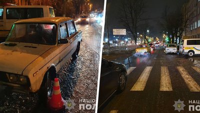 "Не зміг зупинитися через ожеледь": у Харкові легковик збив двох людей