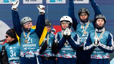 Збірна України показала найкращий результат в історії на ЧС з лижної акробатики: загальний медальний залік