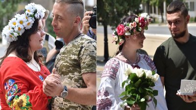 Весілля на передовій: на Донеччині одружилися дві пари військових з волинської бригади Весілля на передовій: на Донеччині одружилися дві пари військових з волинської бригади