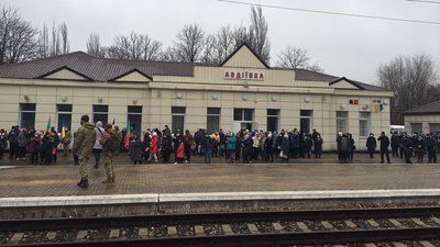 В Авдіївці зустріли перший за останні роки поїзд