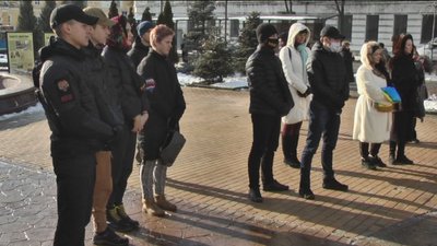 У Вінниці вшанували пам’ять Кіборгів У Вінниці вшанували пам’ять Кіборгів