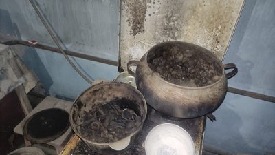 згарище, кухня