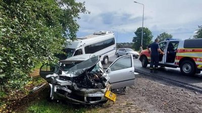 На Тернопільщині мікроавтобус з пасажирами потрапив у ДТП На Тернопільщині мікроавтобус з пасажирами потрапив у ДТП