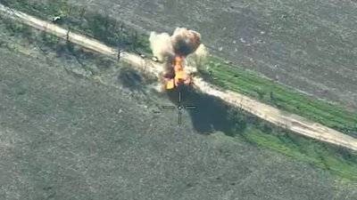 БпЛА бригади "Спартан" знищили вантажівку з військовими РФ поблизу Донецька