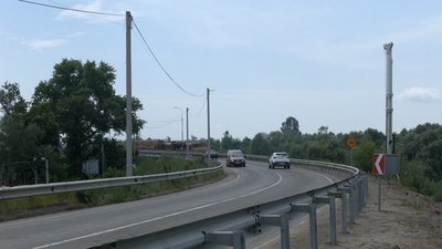 Тимчасовий міст через Десну біля Чернігова Тимчасовий міст через Десну біля Чернігова