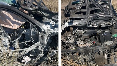 Наслідки російського удару Молнією" по цивільному авто у Шевченківській громаді