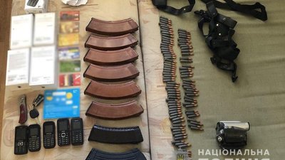 Вилучена зброя учасників конфлітку в Броварах Вилучена зброя учасників конфлітку в Броварах