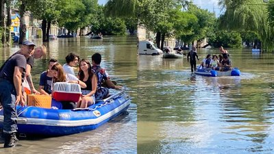 Вода заблокувала одну з вулиць в Одесі: рятувальники евакуювали 55 людей