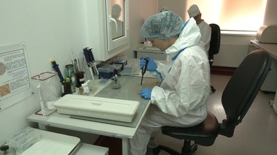 Лабораторія у якій досліджують кліщів Лабораторія у якій досліджують кліщів