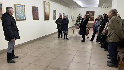 Перша за період повномасштабної війни виставка відкрилася в Будинку художника в Житомирі