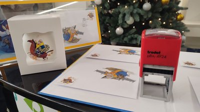 Миколай їде на коні з мішком подарунків для ЗСУ: у Черкасах погасили марку Миколай їде на коні з мішком подарунків для ЗСУ: у Черкасах погасили марку