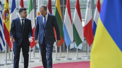 Дональд Туск та Володимиром Зеленський. 2019 рік