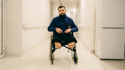 "Я пережив пекло": поранений на Бахмутському напрямку військовий проходить реабілітацію у Львові