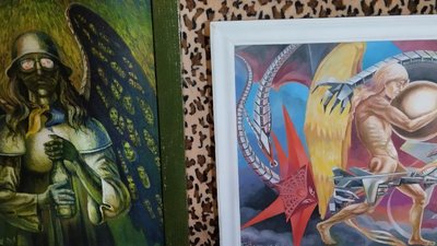 "Я хочу закарбувати історію для нащадків": художник із Житомирщини створює картини про війну в Україні "Я хочу закарбувати історію для нащадків": художник із Житомирщини створює картини про війну в Україні
