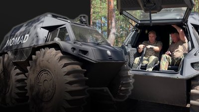 Прикордонники отримали болотохід NOMAD для патрулювання кордону з Білоруссю