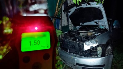 ДТП на Чернігівщині: п'яний водій врізався в електроопору