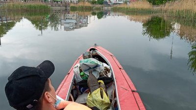 У Кропивницькому двоє братів організували еко-акцію з прибирання Інгулу У Кропивницькому двоє братів організували еко-акцію з прибирання Інгулу