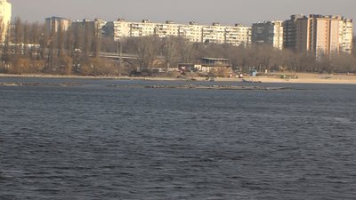 Вода відійшла від берегів, Запоріжжя, січень 2023 Вода відійшла від берегів, Запоріжжя, січень 2023