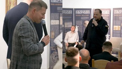 Голова Рівнеоблради Андрій Каруш і спікер Верховної ради України Руслан Стефанчук