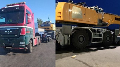 На Черкащині зупинили вантажівку з перегрузом у понад 50 тонн
