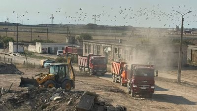 Пожежа на полігоні ТПВ в Євпаторії