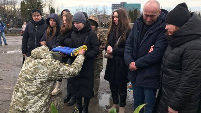 Похорон військового. Грудень 2023. Тернопіль
