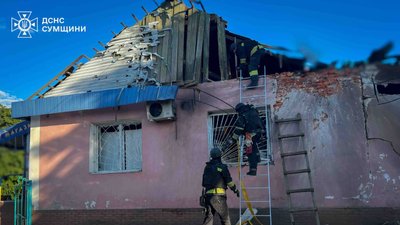 Наслідки влучання армії РФ по магазину у Глухові, 1 червня 2026 року