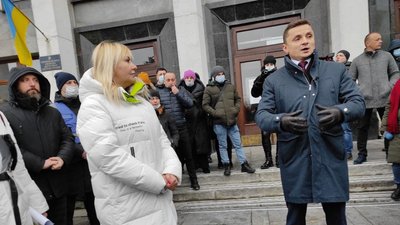 Підприємці Тернопільщини протестують під облдержадміністрацією