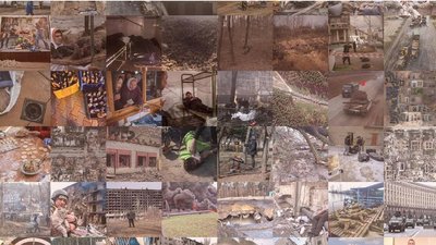 Білоруський фотограф склав портрет Путіна з кадрів війни в Україні Білоруський фотограф склав портрет Путіна з кадрів війни в Україні