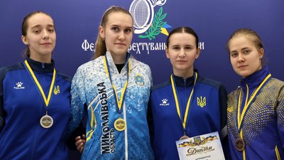 Миколаївські рапіристки під час чемпіонату України
