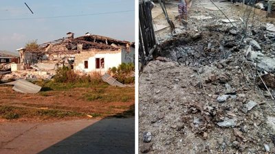 У Василівському районі на Запоріжжі окупанти обстріляли ферму. Двоє людей поранені, близько тисячі голів худоби загинуло