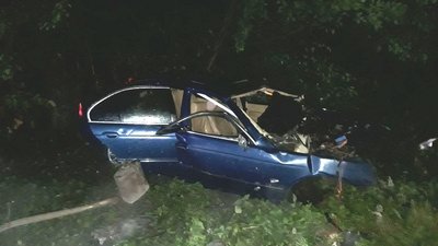 Один – в стовп, інший – у дерево: в поліції розповіли про дві автотрощі на Рівненщині