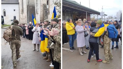 Військовослужбовця ЗСУ Тараса Соколовського зустрічають з полону Військовослужбовця ЗСУ Тараса Соколовського зустрічають з полону