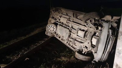На Миколаївщині перекинувся автомобіль
