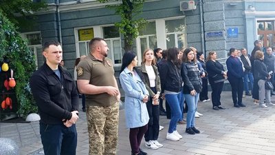 Акція, ЗСУ, хвилина мовчання, міська рада, Житомир