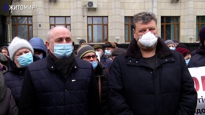 Жителі Житомира вийшли на чергову акцію протесту проти підвищення тарифів (ОНОВЛЕНО)